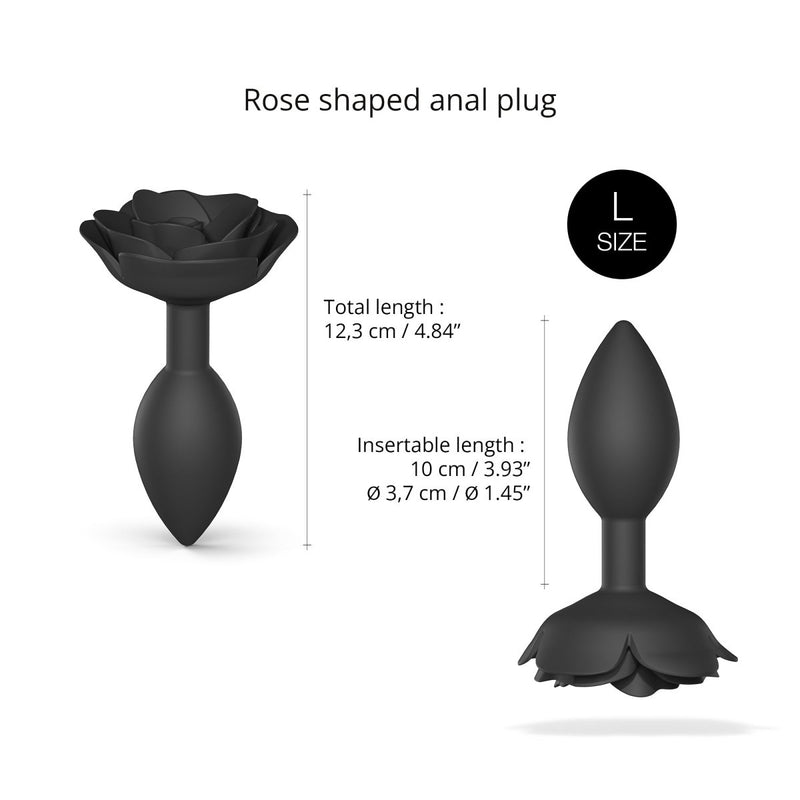 Plug Anal - OPEN ROSES LARGE - BLACK ONYX - Love to Love